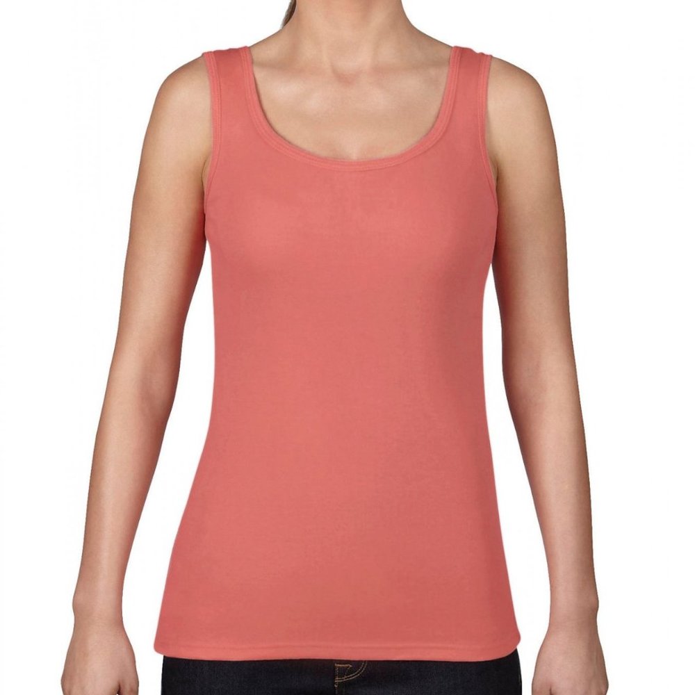 U.S. VINTAGE Ladies Garment Dyed Tank Top #LT2415 SIZE MEDIUM N.ORANGE NWT $30